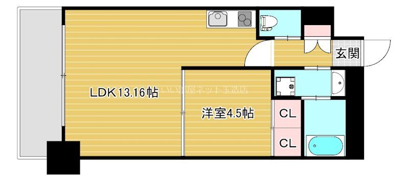 近くのライフ 玉造店まで81m（徒歩2分）