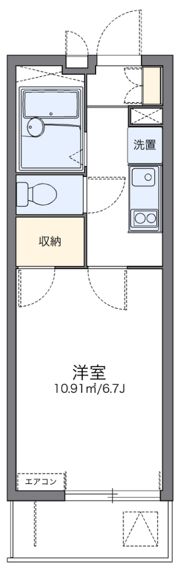 レオパレストウメイの間取り画像