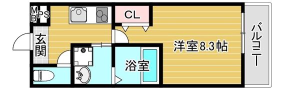 フジパレス清水の間取り画像