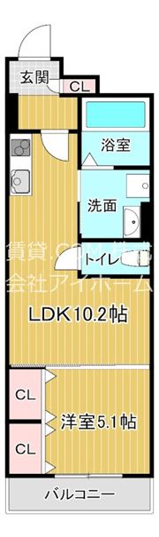 ラモーナ巽南の間取り画像