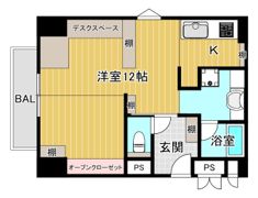 日商岩井京橋ハイツの間取り画像