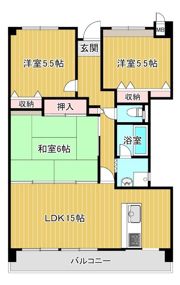 アビタ山本放出西の間取り画像