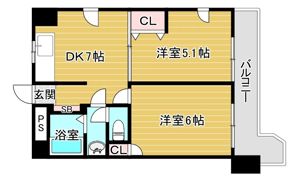 エクセルシオール城東の間取り画像