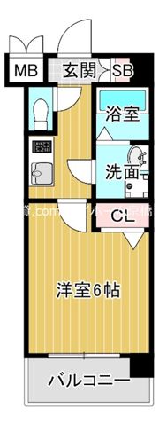 レジュールアッシュ京橋の間取り画像