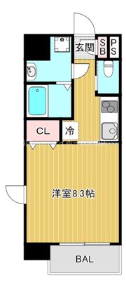 フォレストガーデン天満橋Iの間取り画像