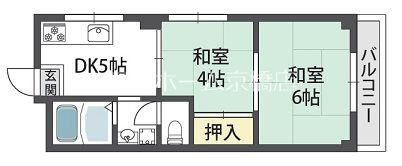 ハイツ大空の間取り画像