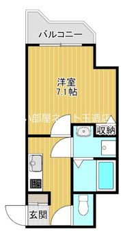 ラパンジール四天王寺東の間取り画像
