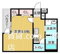 フジパレス新森古市の間取り画像