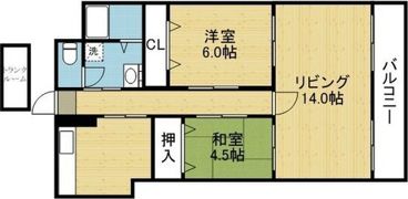 メガロコープ平野2号棟の間取り画像