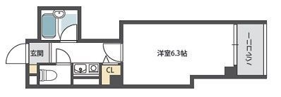 ビラ菱屋西の間取り画像