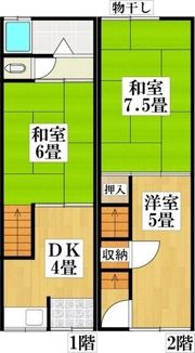 横堤2丁目貸家の間取り画像
