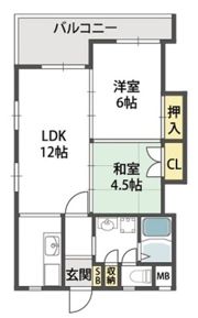 シティコート我孫子の間取り画像