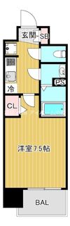 プレサンス大阪都島エレナードの間取り画像