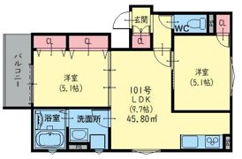 ピレーネ萱島東の間取り画像