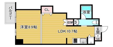 クリスタルブライト天満橋リバーサイドの間取り画像