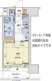 レオンコンフォート難波ブランの間取り画像