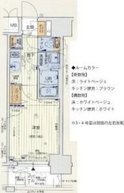 レオンコンフォート難波ノワールの間取り画像