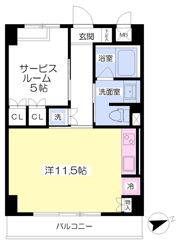 シティエール東梅田Iの間取り画像