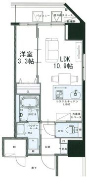 Wave on Horie Towerの間取り画像