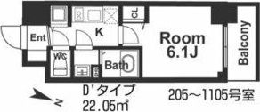 メインステージ京町堀の間取り画像