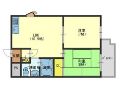 サンプラザ今里1番館の間取り画像