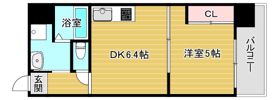 アクアスイート南森町の間取り画像