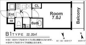 エスリード梅田グレイスの間取り画像