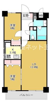 F-TAMATSUKURIの間取り画像