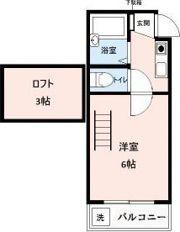 Fハイツ北条の間取り画像