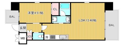 プレジオ今福鶴見の間取り画像