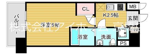 エスリード京橋桜ノ宮公園の間取り画像