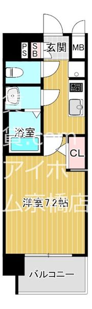 クリスタルグランツ都島本通の間取り画像