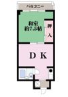 京橋マンションの間取り画像