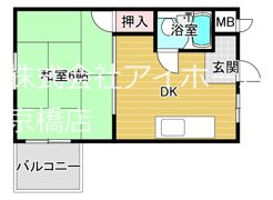 サンライズカステルの間取り画像