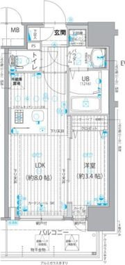 エスリード長居公園PARK AVENUEの間取り画像