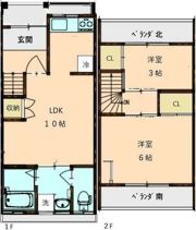 レトロハウス西住之江の間取り画像