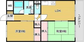 クレセントマンションの間取り画像