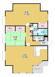 セイワパレス四天王寺の間取り画像