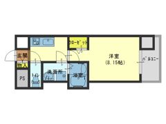 ウエンズ勝山の間取り画像