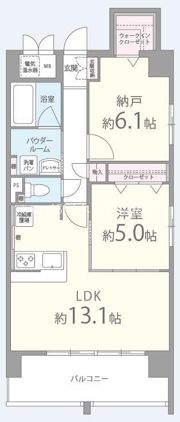 ドゥージエム京橋の間取り画像