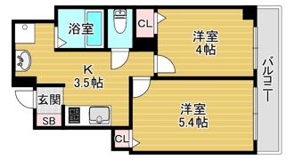 メッザーノオオハシの間取り画像