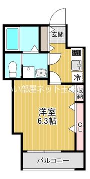 プロスパーコート桃谷の間取り画像