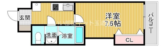 Luxe布施北Iの間取り画像