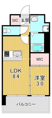 Luxe布施北IIIの間取り画像