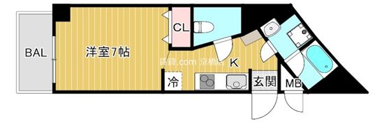 イーストクレセントの間取り画像