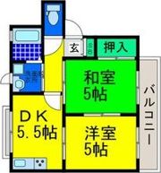 メクネス帝塚山の間取り画像