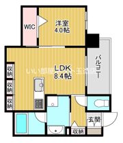 ウェルホームズ法円坂の間取り画像