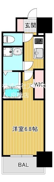 レジュールアッシュ桜宮リバーテラスの間取り画像