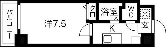 アップルガーデンコート城東の間取り画像