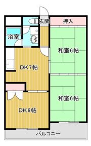 森小路長門ハイツの間取り画像